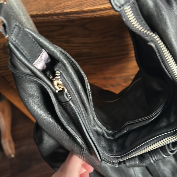 James Drake Slouchy Black Leather Bag - Picture 7 of 14